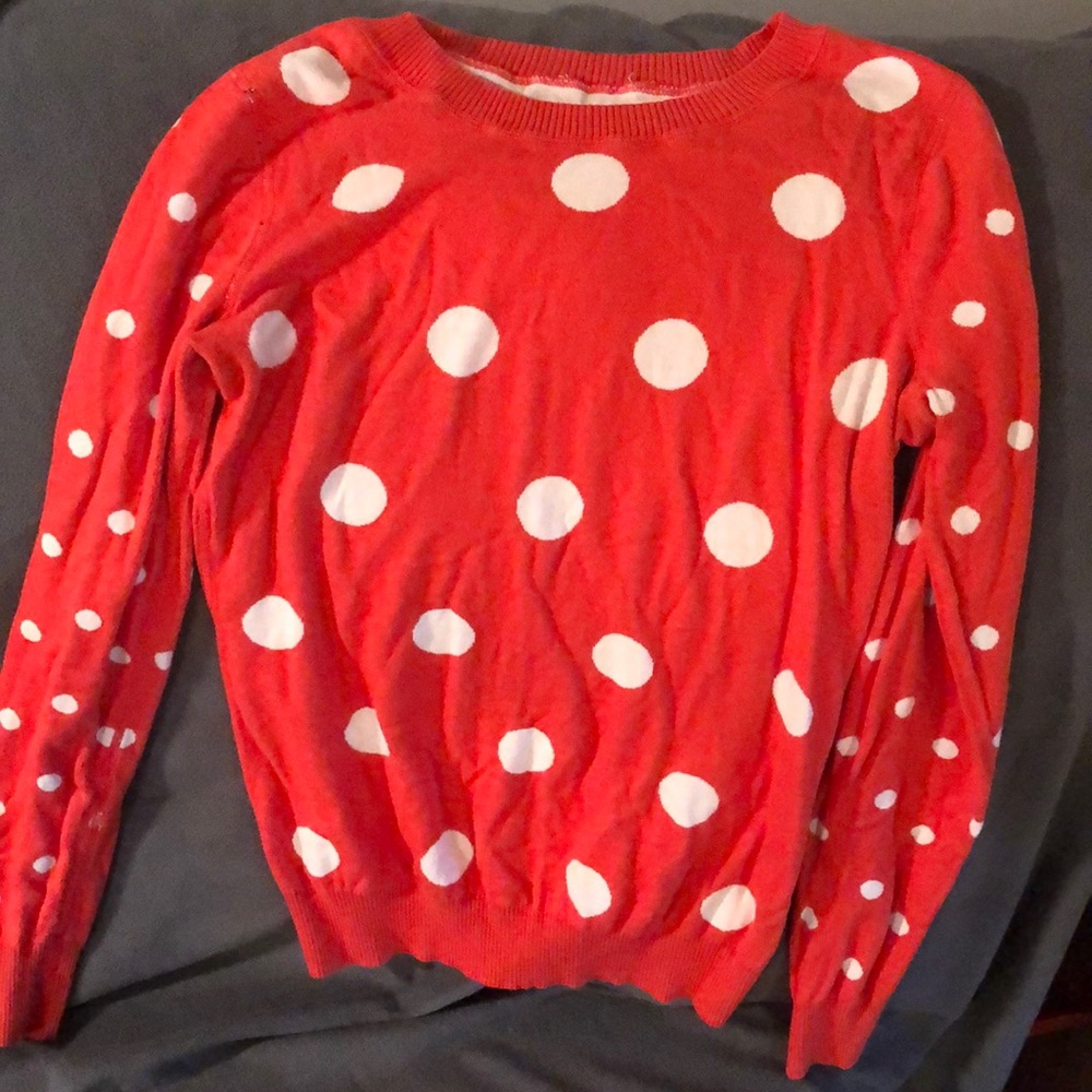 Polka dot sweater